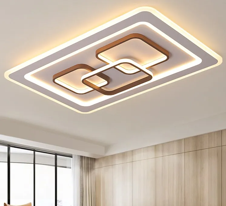 Nouveaux plafonniers Led modernes pour salon chambre salle d'étude blanc fini maison plafonnier intérieur luminaires 110V 220V