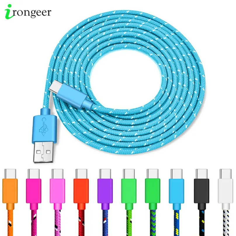 USB Type C Kabel Snel Opladen USB C Kabels Type-C Data Cord Charger USB C voor Samsung S9 Opmerking 9 Huawei P20 PRO XIAOMI 1M / 2M / 3M 4.7