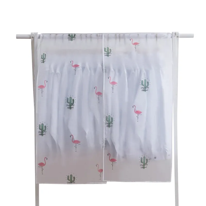 Roupas de poeira Capa Magia Stick 90 * 110 cm Home gabinete Bolsa PEVA Flamingo Fruta Impresso Ternos Jaqueta Pendurado Gancho à prova de poeira Novo 5 5WS G2