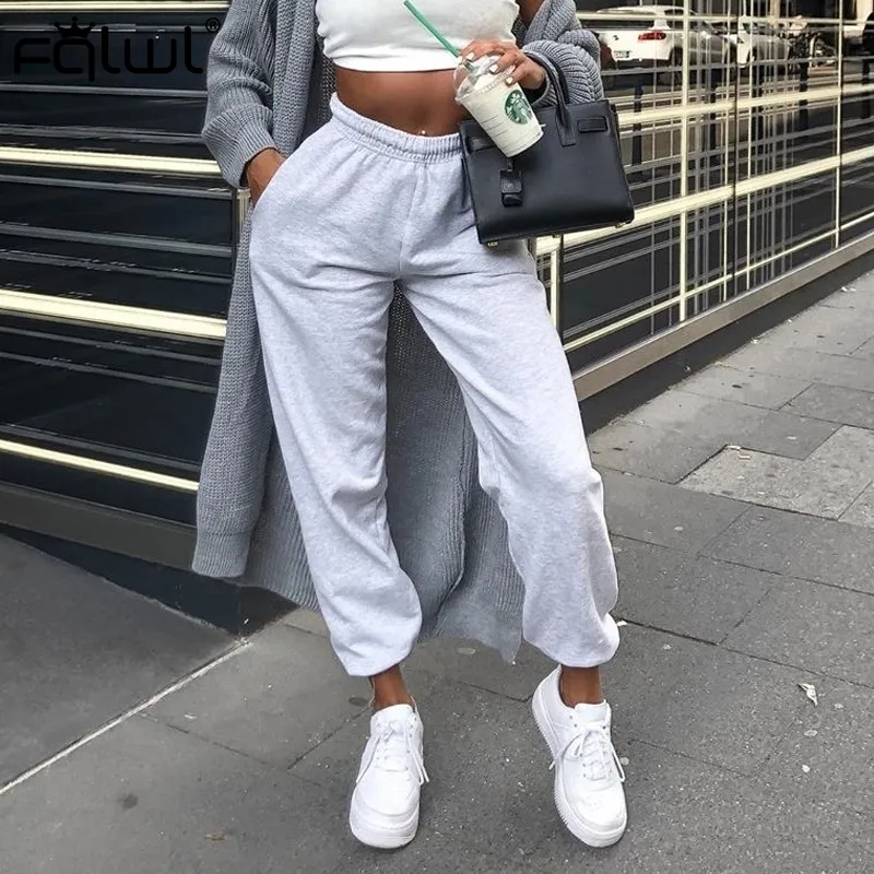 High Waist Harem Sweat Cropped Pants For Women Black And White Streetwear  Joggers, Winter Loose Track Cropped Pants T200727 From Xue04, $15.78