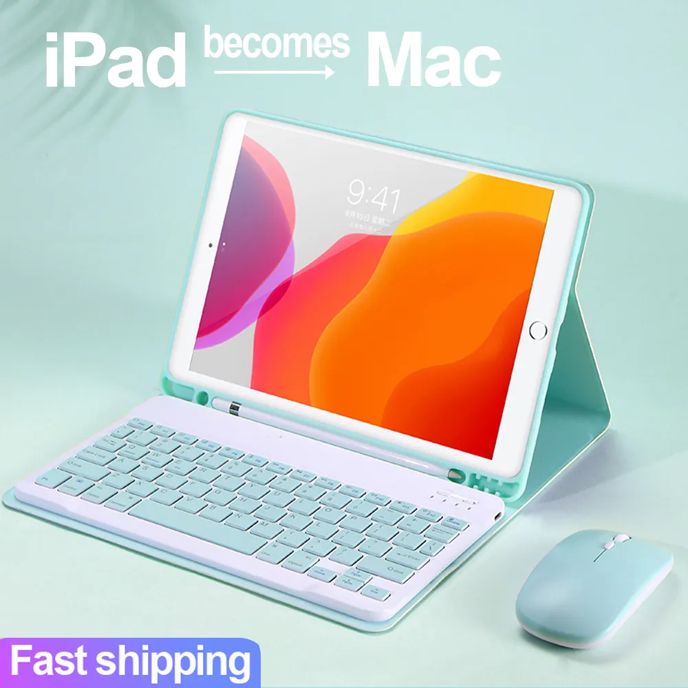Pour ipad 7ème 8ème génération Case avec souris clavier