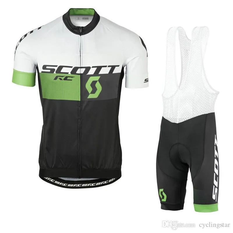 2019 New Scott team Cycling Jersey set Men summer breathable quick dry short sleeve road bike clothing mtb bicycle outfits sportswear Y03270