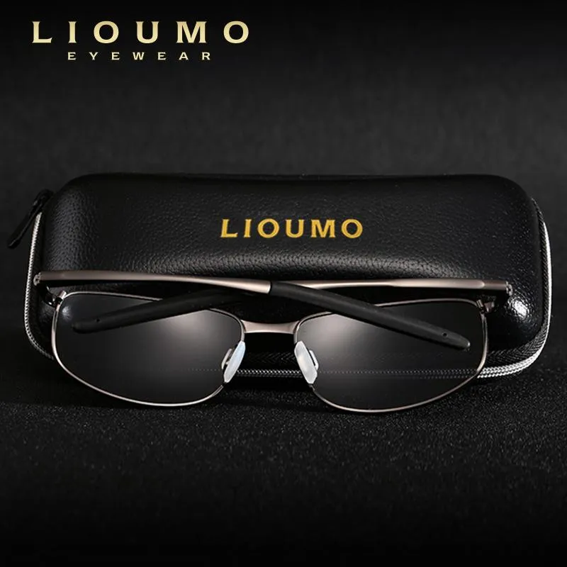 LIOUMO Brand Design New Aviation Male Sunglasses Polarized Goggles Men  Women Sun Glasses HD Driving Mirror Glasses302s