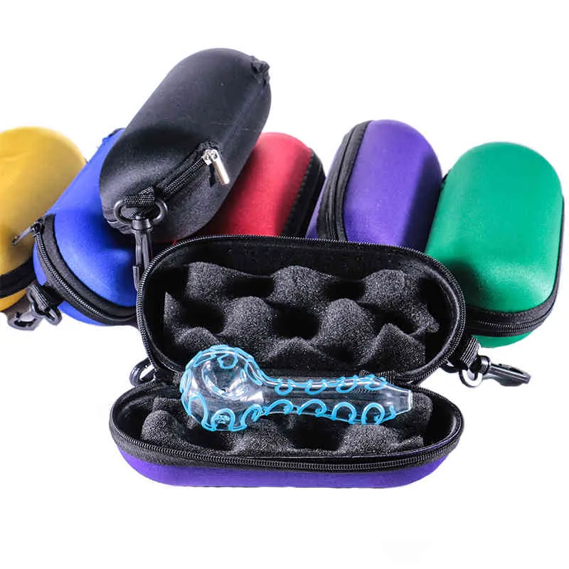 Pipe case mix colors smoking pipes box for 3" to 6" glasspipes wholesale free shipping