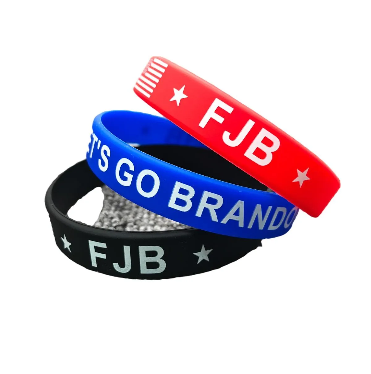 Glow Let`s Go Brandon 2022 New Silicone Bracelet Party Favor Rubber Wristband Presidential Election Gift Wrist Strap