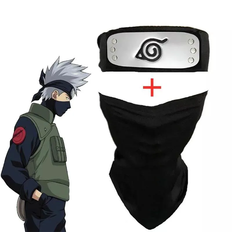 Anime Naruto Hatake Kakashi Mask Cosplay Props Headband Bag Halloween  Accessories From Sportsmove, $46.9