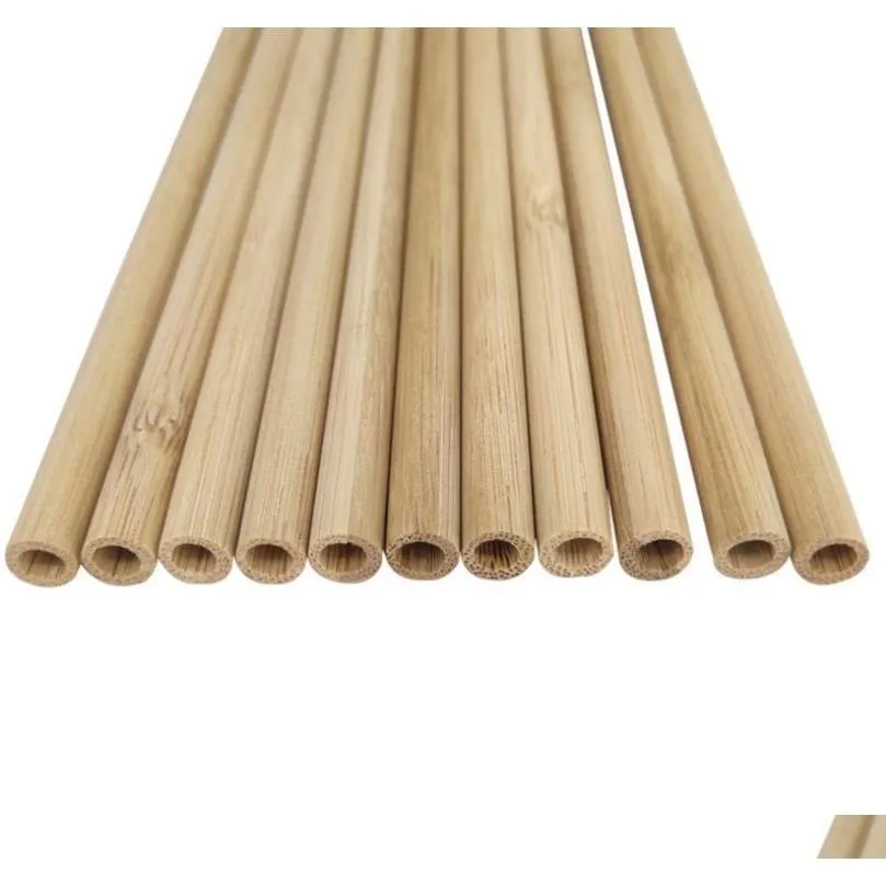 bamboo straw picnic travel bubble tea bamboo tube disposable drinking straw 100% biodegradable natural eco friendly