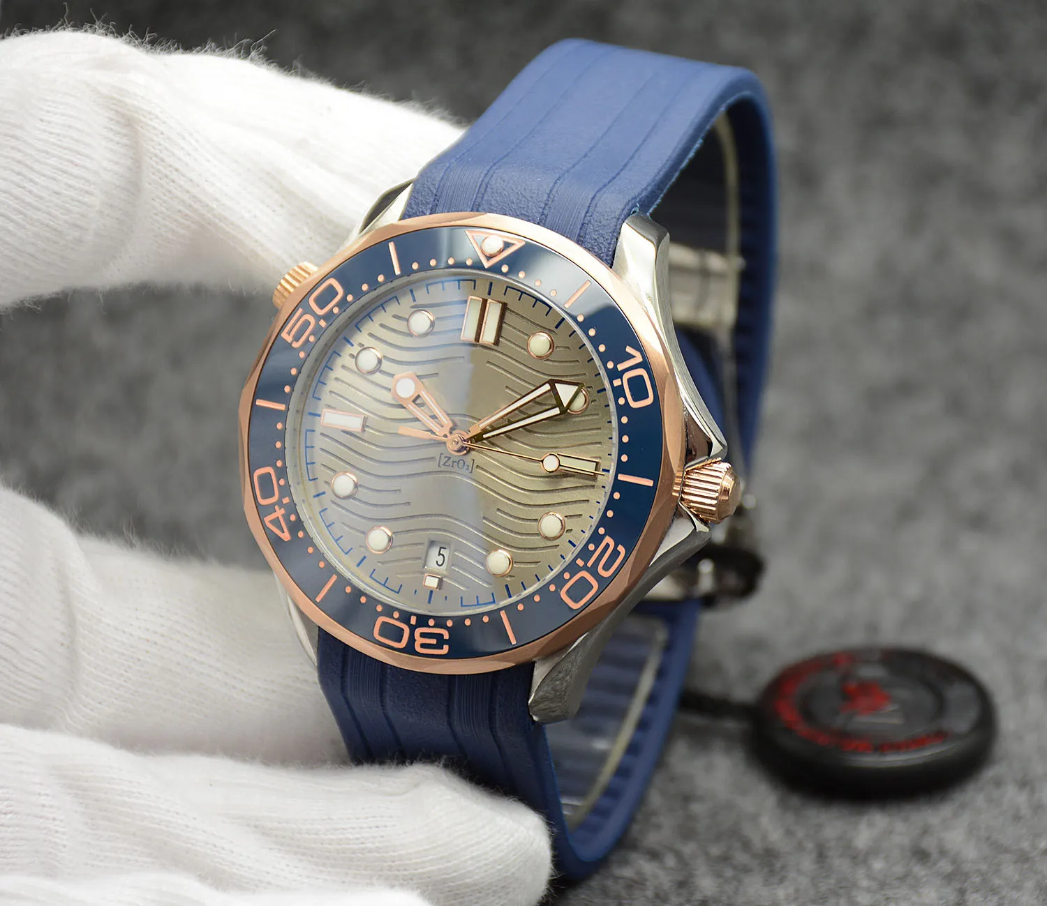 БЕСПЛАТНЫЙ 2023 TOP 42 -мм автоматические механические наружные мужские часы часы черные циферблаты с браслет из нержавеющей стали.