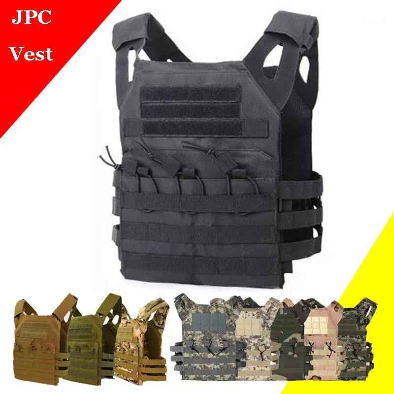 뜨거운 판매 전술 JPC Molle 조끼 야외 페인트 볼 플레이트 캐리어 조끼 남자 Camoflage Hunting1