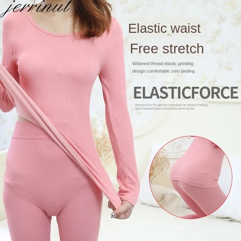 Jerrinut Womens Thermal Underwear Long Johns Thermo Lingerie Pajamas Female  Winter Inner Wear For Women Thermal T Shirt 201027 From Lu01, $12.78