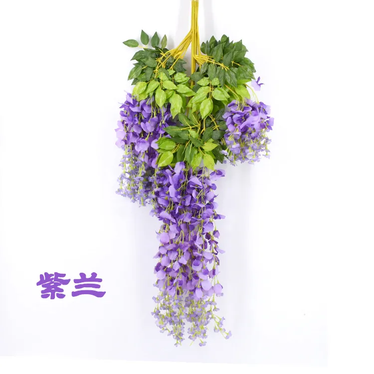 Elegant Artificial Silk Flower Wisteria Flower Vine Rattan For Home Garden  Party Wedding Decoration 10cm Available8054850 From F51o, $0.66