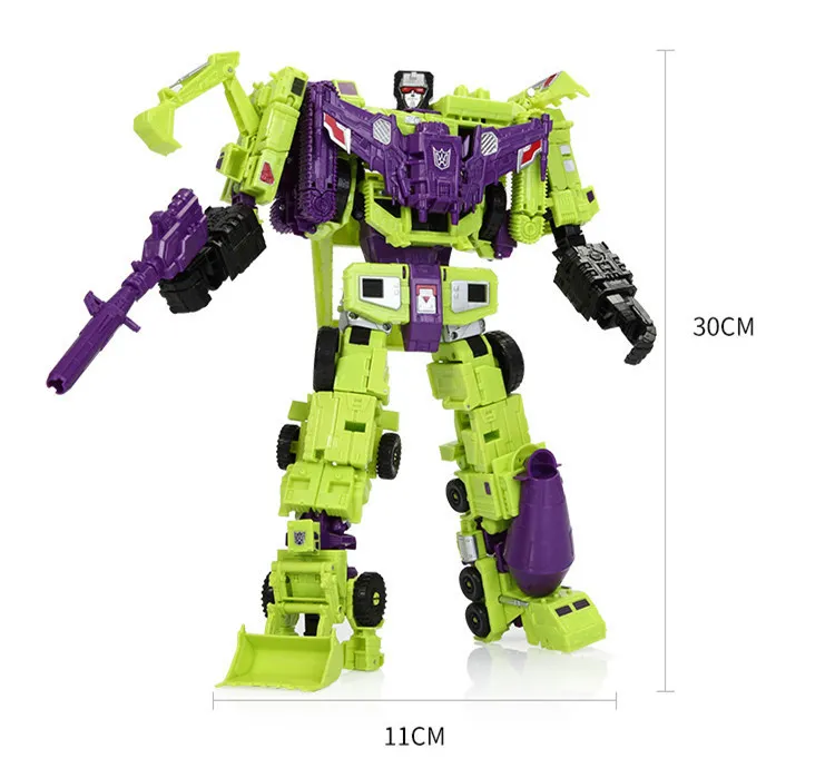 6インチの変換ロボットアクションフィギュアデバステーターモデルの