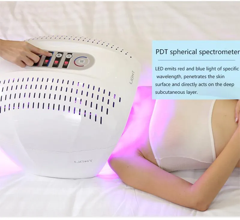 7 cores PDT LED Pled Photon Light Therapy Lâmpada Facial Body Beauty Spa PDT Máscara Pele Aperte Rejuvenescimento Removedor Removedor Acne Dispositivo