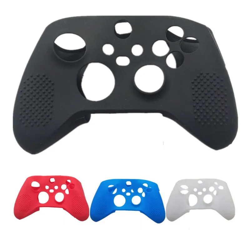 Anti-Slip Silikon Case Skin Cover för Xbox Series S X Controller Soft Sleeve Protective Gummi Fodral Spel Tillbehör DHL FedEx Free Ship