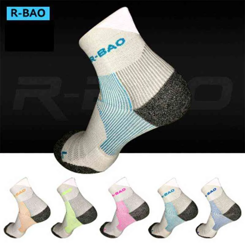 r-bao one 쌍 전문 압축 양말 여성 남성 스포츠 양말을 러닝 스포츠 양말 Anti-Sprain 마라톤 양말 Y1222