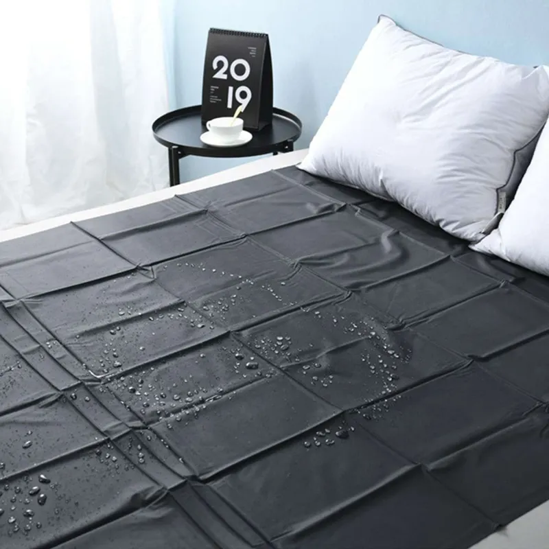 Nouveau PVC en plastique adulte sexe draps de lit jeu sexy imperméable hypoallergénique couverture de matelas complet reine roi draps de literie C10262067