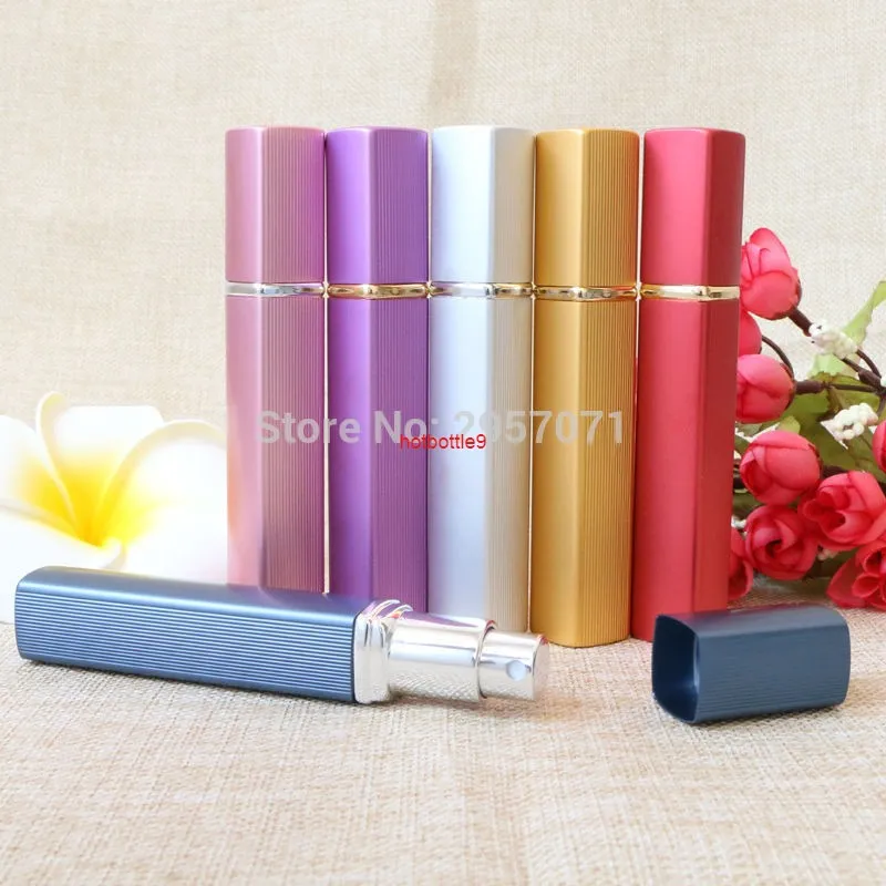 Top Quality Luxury 12ml Portable Refillable Perfume Atomizer Spray Bottles Empty Cosmetic Containers 12pcs/lotpls order