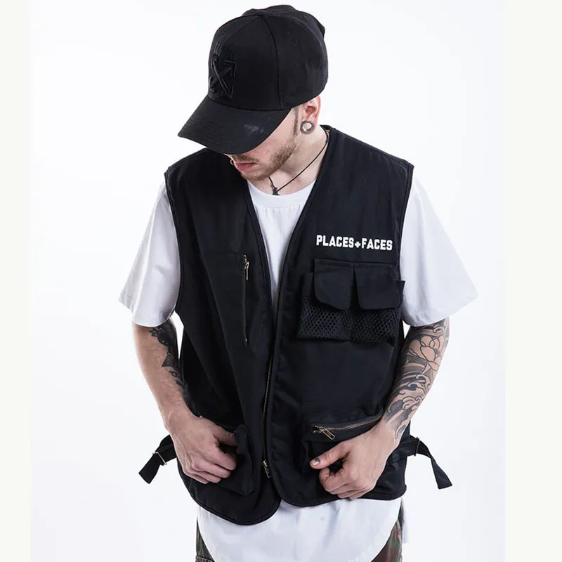 xue04 High Quality Sleeveless Jacket for Men and Women Fashionable Hip Hop places Faces Autumn Winter T200502