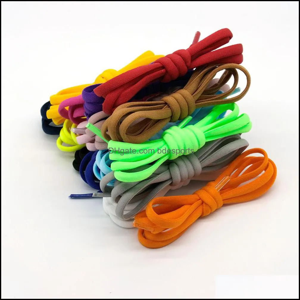 Flat Elastic Locking Shoelace No Tie Shoelaces Special Creative Kids Adult Unisex Sneakers Shoes Laces strings