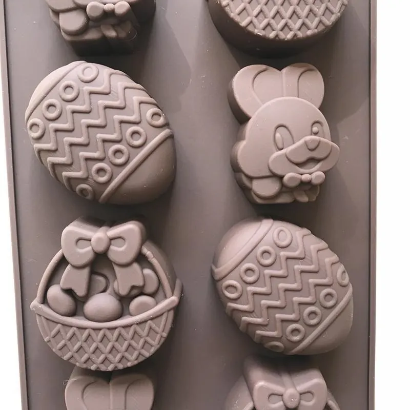 Outils de cuisson de pâques, moule à chocolat de pâques en forme d'œuf de lapin, moules à Fondant, gelée et bonbons 3D DIY T3I516441904890