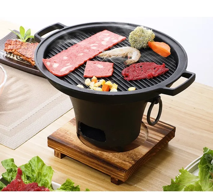 Barbecue japonais portable, charbon de bois, alliage, intérieur