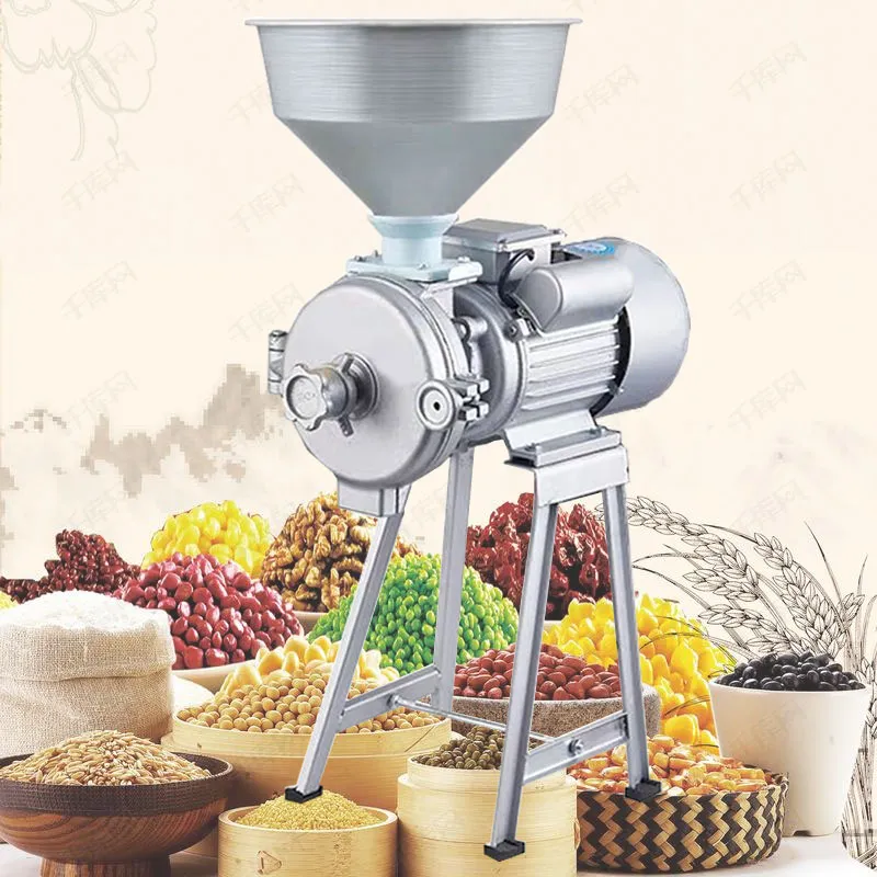 1500wCommercial Corn Grinder Pellets Blé Fraiseuse Grain Beans Grinder Processeur Concassage et raffinage Crusher220v / 110v