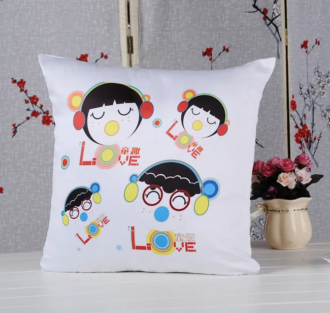 Plain White Sublimation Blank Pillow Case Fashion Cushion Cover