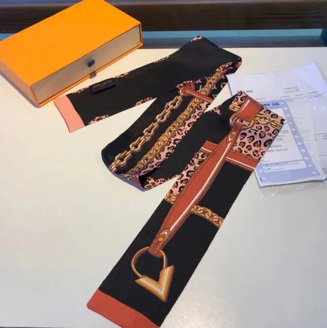 NOUVEAU Designer design dames Foulards lettre de mode sac à main écharpe, cravate, faisceau de cheveux, taille du matériau en soie: 8 * 120 erzhdfhz