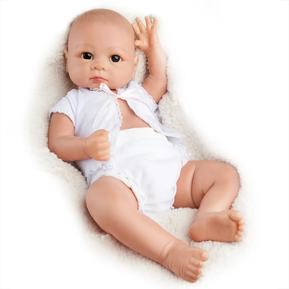 Reborn Baby Doll Vinilo Niño con grandes ojos Realista Bebé Juguete Niños  Regalo