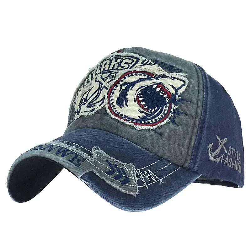 LET`S GO BRANDON Bwashing Baseball Hat With Adjustable Strap Shark Cotton Cap