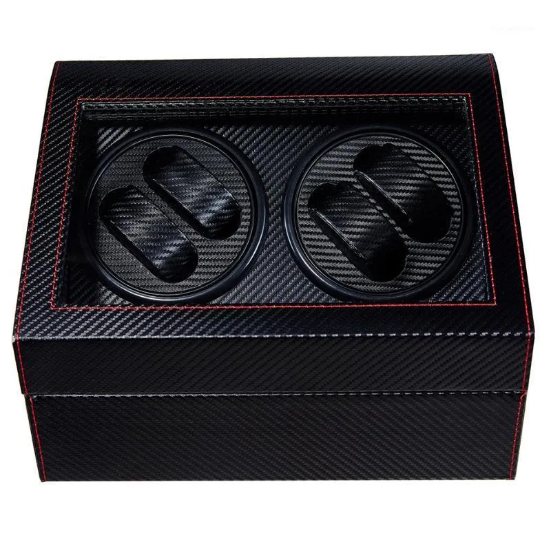 4+6 High End Automatisk Watch Winder Box Klockor Förvaring Smyckeshållare Display PU Läder Watch Box Ultra Tyst Motor Shaker Box1