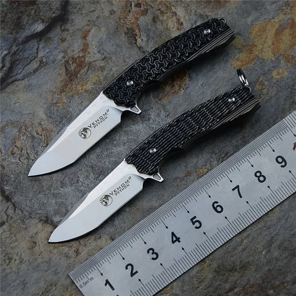 Kevin John Venom 2 Python Minin Ball Bearing Pocket Folding Knives M390 Titan Handtag Utomhus Knivar Camping Jakt Survival Kniv EDC