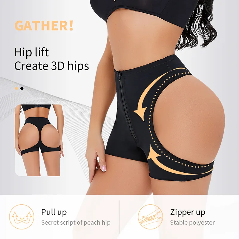 US Women Body Shaper Briefs Butt Lift Panties Booty Enhancer Hip Push Up  Booster