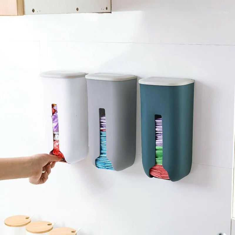 Förvaringspåsar 1 pc plastpåse Dispenserbox Badrumshylla Organisera Hem Kreativ Kök Sovrum Skräpbehållare