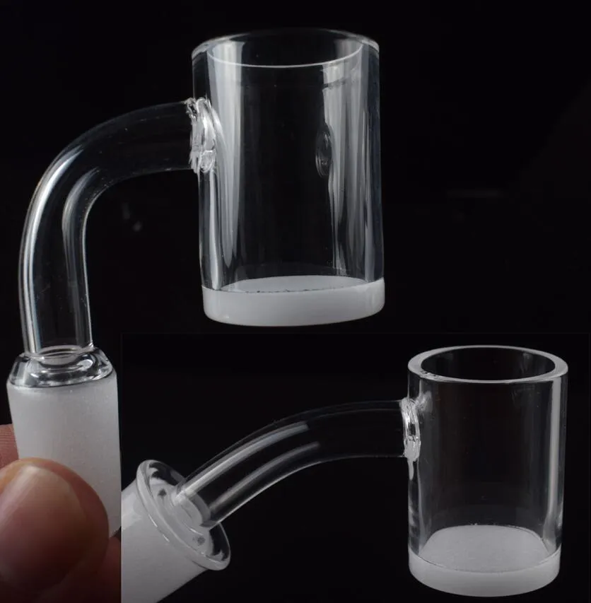 Fondo opaco spesso 4 mm 4590 gradi 10 mm 14 mm femmina 18 mm maschio quarzo banger chiodo domeless per dab rig adattatore per tubo dell'acqua in vetro