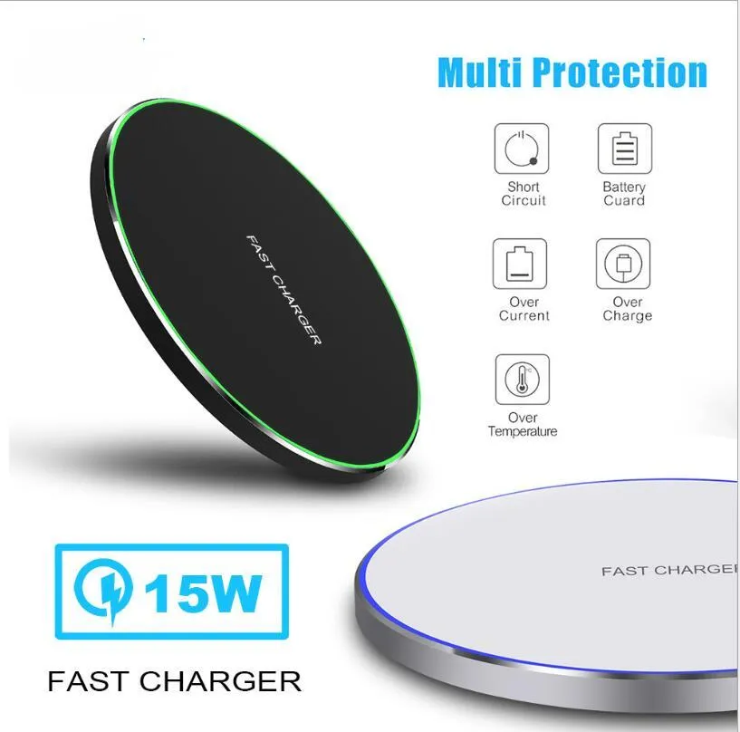 15W 10W Draadloze oplader voor iPhone 12 Mini Pro Max 11 Draadloze Fast Charging Pad Telefoonlader voor Samsung S10 + Note 10