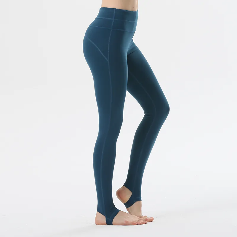 Professional Navy Yoga Spandex Leggings For Step On Foot Fitness