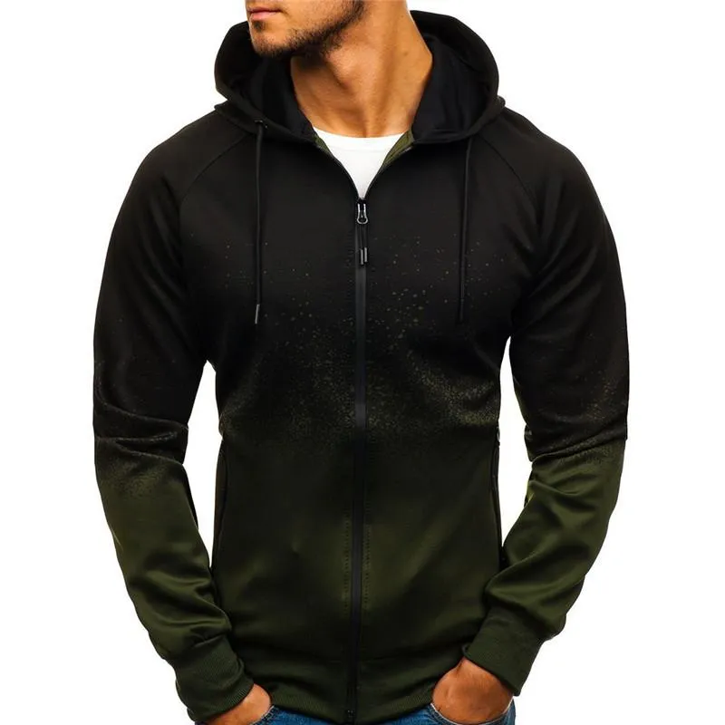 Heren Hoodies Sweatshirts Heren Hoodie Hoody Crewneck Sweatshirt Mannen Homme Man Street Dragen Outdoor Gedrukt Gradiënt Casual