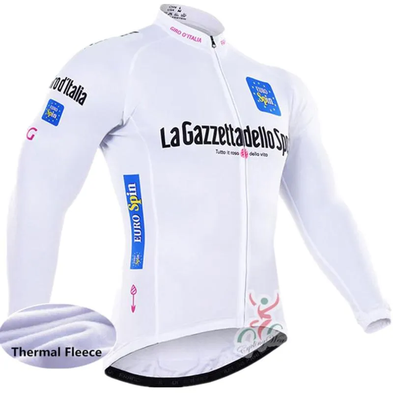 Giacche da corsa Italia Uomo Pro Team Abbigliamento da ciclismo invernale Maglia termica in pile manica lunga Mountain Bike Giacca calda da bicicletta