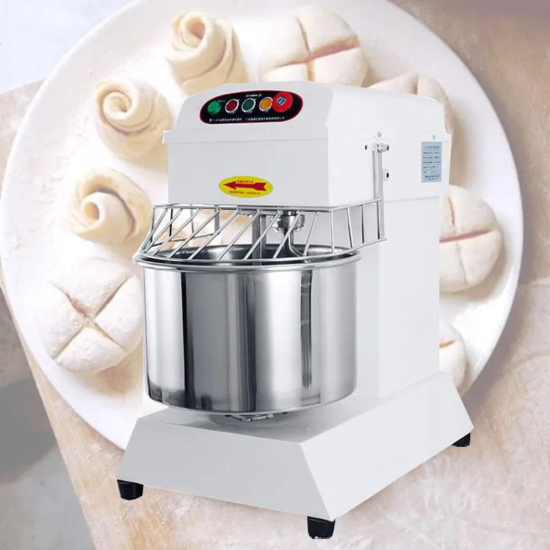 220V Commerciële deegmixer voor gestoomde broodjes taarten Pizzeria Winkels met Reverse Functie Dough Food Mixing Machine