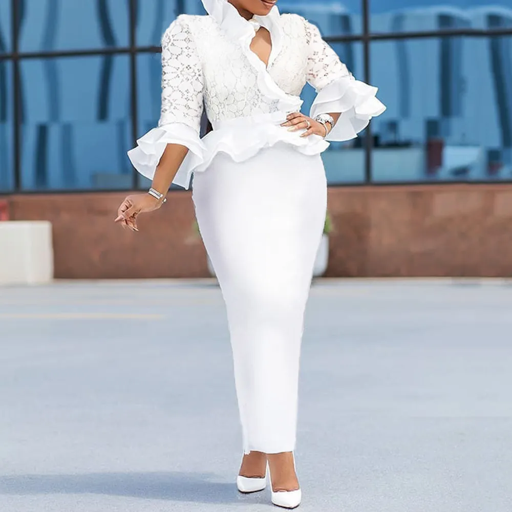 White lace african clearance styles