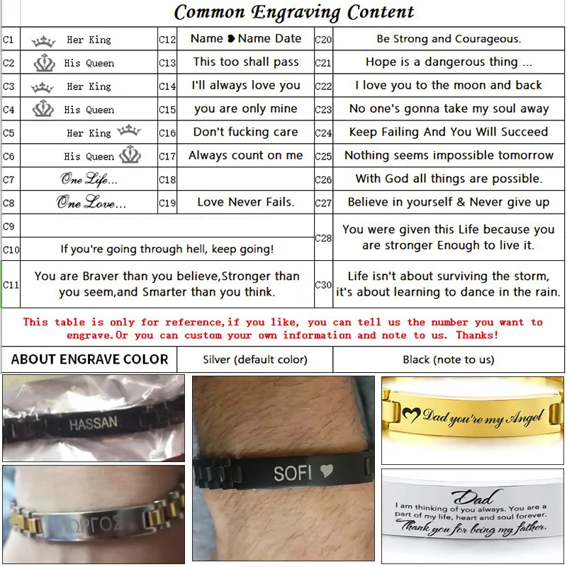 Vnox Gold Tone Stainless Steel Mens ID Mens Gold Bracelets