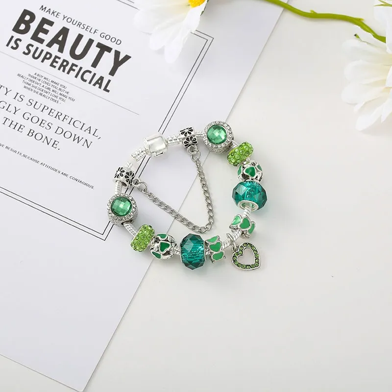 NewL Charm Argento 925 Fiore Di Ciliegio Rosa: Ciondolo Per Bracciale Europeo, Da Donna. Confezione Regalo Inclusa.