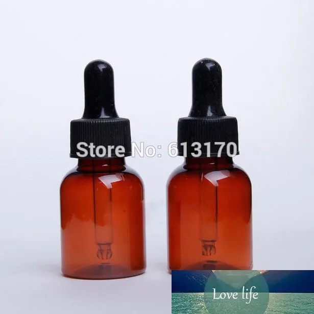 زجاجات البلاستيك 25ML القطارة Brwon 25cc إفراغ الأساسية زجاجة النفط البسيطة عينة قوارير المصل العرض حاوية مستحضرات التجميل