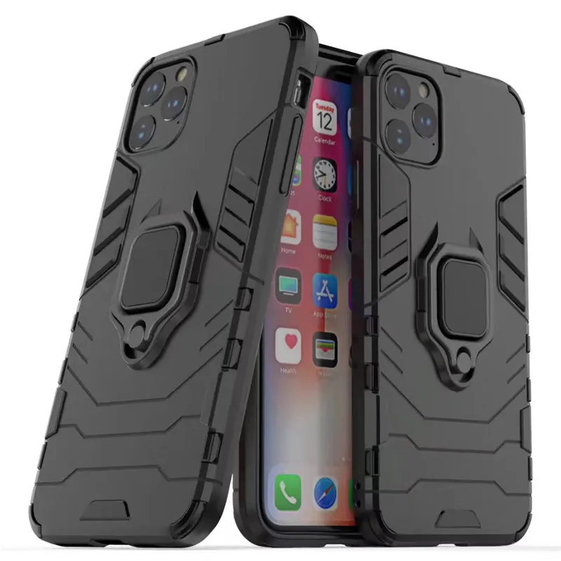 Armatura Custodie Per Cellulari Invisibile Staffa di Copertura Anello Fibbia Anti-caduta Shell per iPhone 13 12 11 Pro Max XR XS X 6 7 8 6S Plus