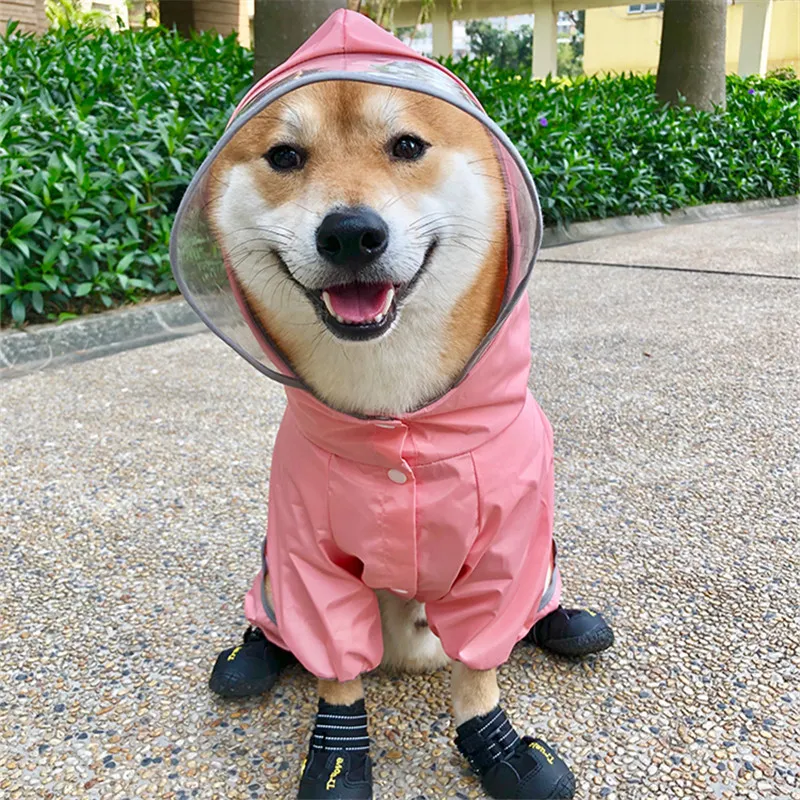 Welsh Corgi Dog Raincoat Poodle Bichon Frise Schnauzer Shiba Inu