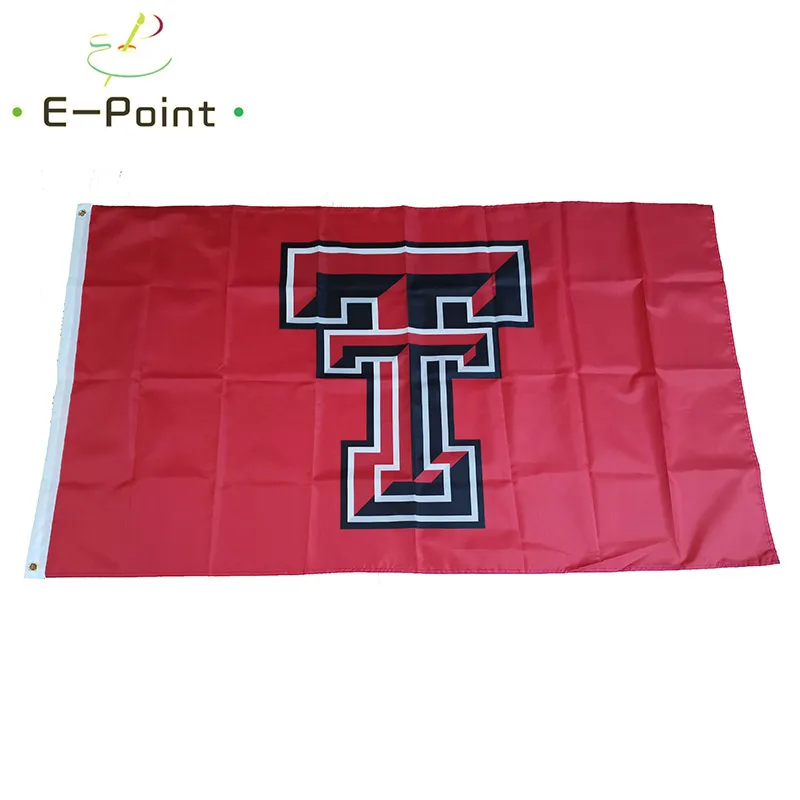NCAA Texas Tech Red Raiders Vlag 3 * 5ft (90cm * 150cm) Polyester Vlag Banner Decoratie Flying Home Garden Flag Feestelijke geschenken