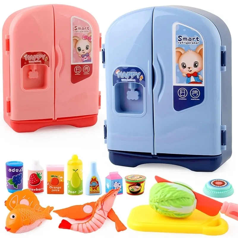 Simulation Refrigerator Food Kitchen Toys For Children Pretend Play Toy Set  Kids Play House Girls Toys Gift Furniture Juguetes LJ201211 From Cong05,  $13.46