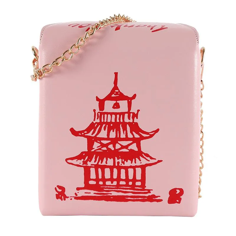 Chinese takeout store crossbody bag