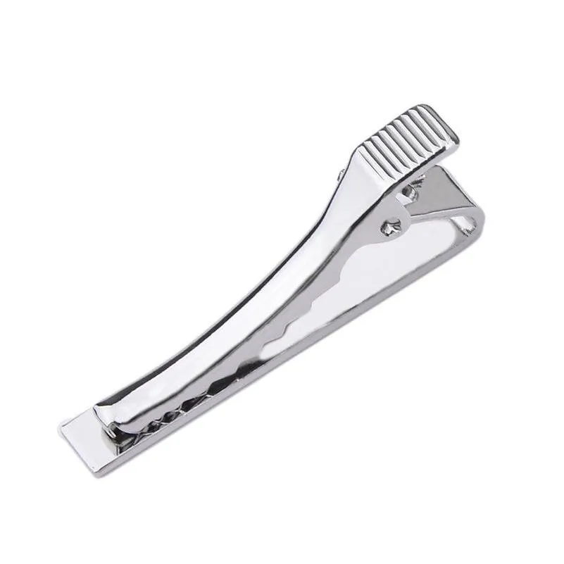 classic men tie pin clips of casual style tie clip fashion jewelry for male exquisite wedding tie bar silver and golden color